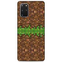 Lopard Samsung Galaxy S20 Plus Uyumlu Kılıf PiXel (1) Kılıfı Yeşil Mine