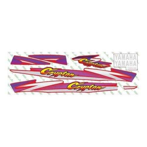 YAMAHA Yamaha Crypton 2000 - 2004 Uyumlu Kırmızı Sticker Set 003