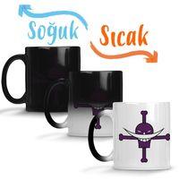 One Piece Nico Robin Roronoa Zoro Amiral Sihirli Kupa Bardak Porselen