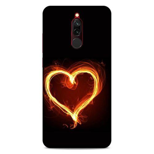 Lopard Xiaomi Redmi 8 Uyumlu Kılıf FireX (24) Darbe Emici Kılıf Ateşli Kalp