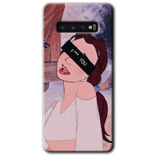 Samsung Galaxy S10 HD Baskılı Kılıf + 9D Tam Ekran Koruyucu - Bad Girl
