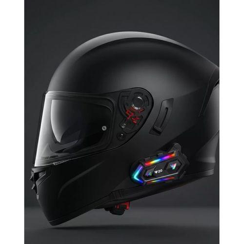 Yeni Nesil Bluetooth 5.3 Motosiklet Intercom Rgb Işıklı 1000m Mesafeli