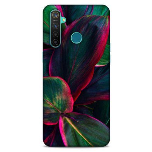 Lopard Oppo Realme 5 Pro Uyumlu Kılıf Bahar (25) Antişok Kapak Fuşya Yeşil