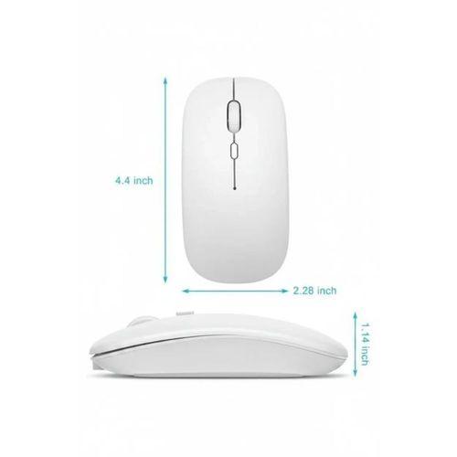 Kablosuz Mouse Fare Şarjlı Bluetooth Wireless Çift Modlu Sessiz