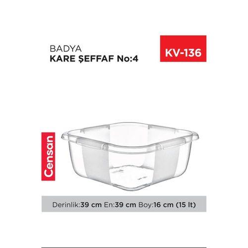 Kare Şeffaf Badya 1 Adet 4 No Royaleks-E167