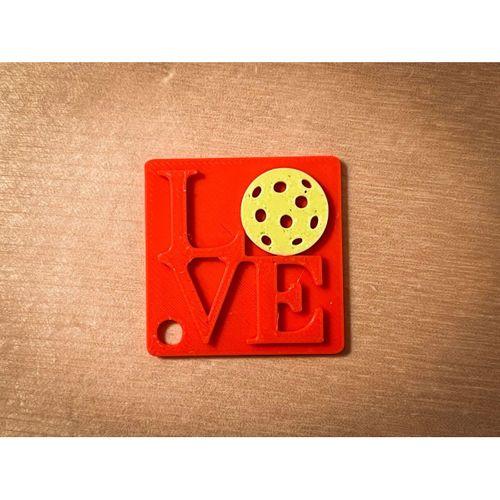 Love Pickleball Keychain - 6899233