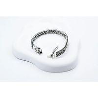 El Örmesi Papağan Kilitli Gümüş Erkek Bileklik