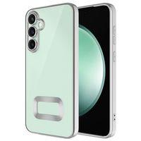 Galaxy S25 FE Kılıf Kamera Korumalı Logo Gösteren Zore Omega Kapak