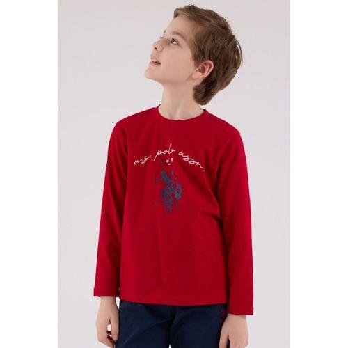 U.S.Polo U.S. Polo Assn Uzun Kol Pijama Takım US2233-4 Kırmızı