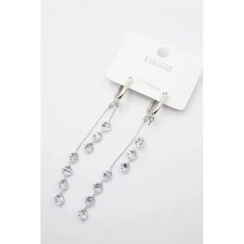 Zirkon Taşlı Küpe - Gümüş