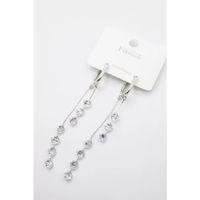 Zirkon Taşlı Küpe - Gümüş