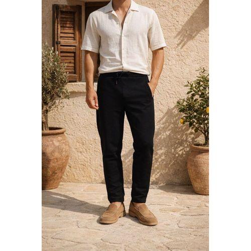 Herbert Nova Pike Kumaş Regular Fit Jogger Erkek Pantolon - Siyah