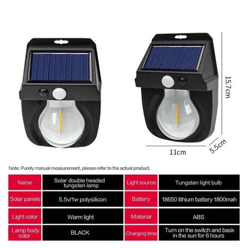 Fithome Or-118 Hareket Sensörlü Su Geçirmez Solar Bahçe Aydınlatma Duvar Lambası