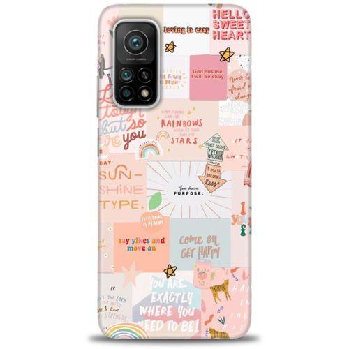 Xiaomi Mi 10T Pro Kılıf HD Baskılı Kılıf - Hello Sweat + Tam Ekran Koruyucu
