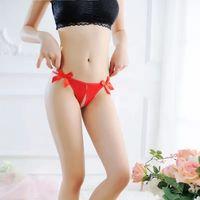 Fantezi Kırmızı Seksi Fiyonklu Kadın String – Fantezi Tanga