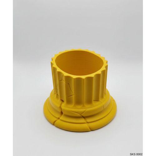 Sari Klasik Sutun Form Mini Dekoratif Saksi 7 Cm Masa Ustu Ofis Dekoru