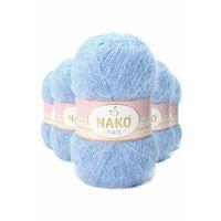 5 Adet Paris El Örgü ipi Yünü Mavi 4129