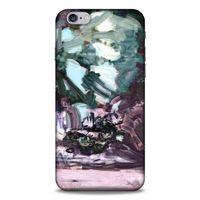 Lopard Apple Iphone 6S Plus Uyumlu Kılıf Soyut Sanat (39) Baskılı Liquid Crystal Kılıf
