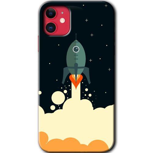 iPhone 11 Kılıf HD Desen Baskılı Arka Kapak - Space Smoke