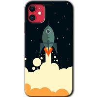 iPhone 11 Kılıf HD Desen Baskılı Arka Kapak - Space Smoke