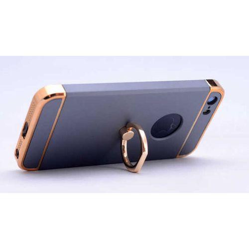 Apple iPhone 5 Kılıf Zore 3 Parçalı Yüzüklü Rubber Kapak