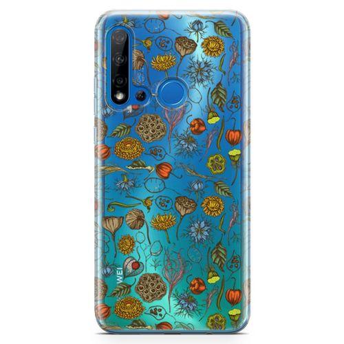 Huawei P20 Lite 2019 Kılıf Çörek Otu Arka Kapak Koruma Desenli Full Koruyucu