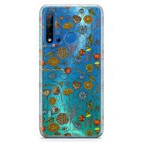 Huawei P20 Lite 2019 Kılıf Çörek Otu Arka Kapak Koruma Desenli Full Koruyucu