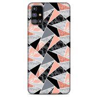 Mermer Desenli (32) Tema Soft Silikon Kılıf Bakır rengi Samsung Galaxy M31s Kılıf