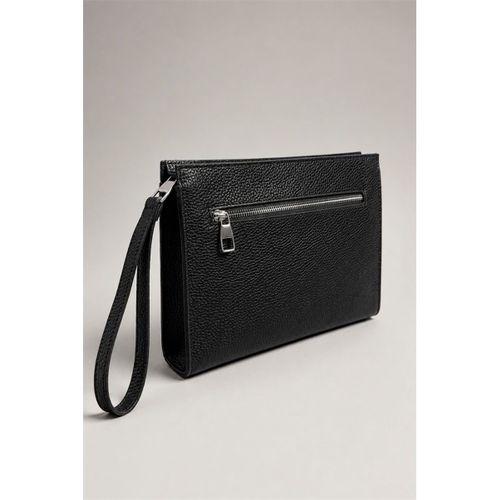 Prestige Çift Fermuarlı Erkek Clutch El Çantası - Siyah