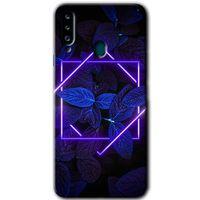 Galaxy A20s Kılıf HD Desen Baskılı Arka Kapak - Mekanik Yaprak 5