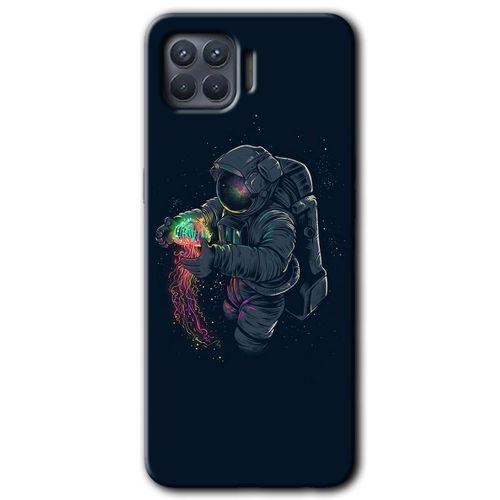 OPPO Oppo Reno 4 Lite Kılıf HD Desen Baskılı Arka Kapak - Astronot Kıyafeti