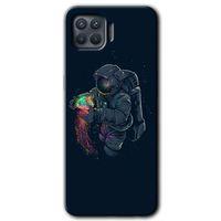 OPPO Oppo Reno 4 Lite Kılıf HD Desen Baskılı Arka Kapak - Astronot Kıyafeti
