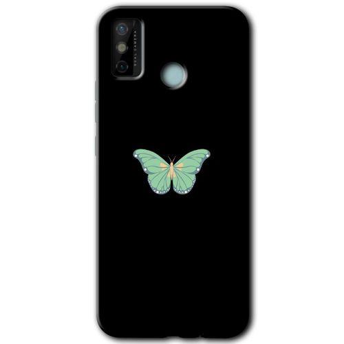 Potkal Hediye Fabrikası Tecno Spark 6 Go Kılıf HD Desen Baskılı Arka Kapak - Butterfly Tree