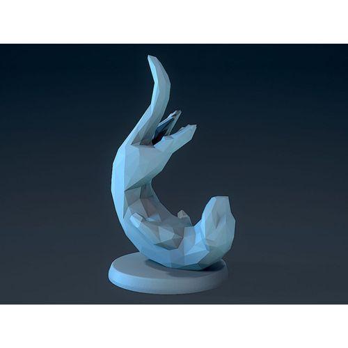 Düşük Poligon Su Samurları (Bu ürün Sadece Plastik parçadır - Almadan Önce Soru Sorabilirsiniz)