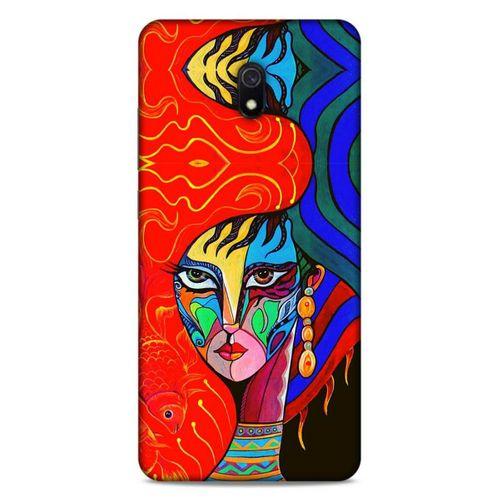 Lopard Xiaomi Redmi 8A Uyumlu Kılıf Sürreal Yüzler ♀ (10) Full Koruma Kılıfı Desenli