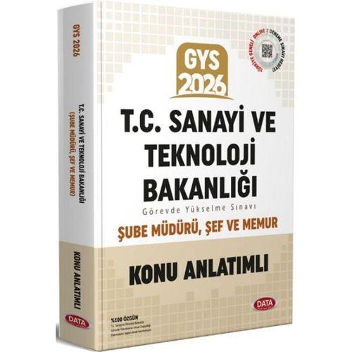 2026 GYS T.C. Sanayi ve Teknoloji Bakanlığı Şube Müdürü Şef Memur Konu Anlatımlı Data Yayınları