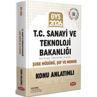 2026 GYS T.C. Sanayi ve Teknoloji Bakanlığı Şube Müdürü Şef Memur Konu Anlatımlı Data Yayınları