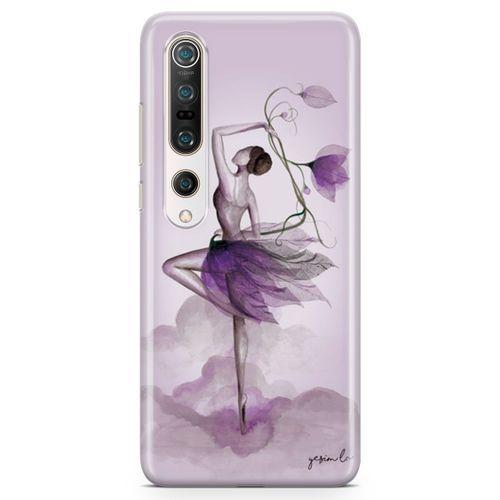 Xiaomi Mi 10 Pro Kılıf Çiçekle Dans Arka Kapak Koruma Desenli Full Koruyucu