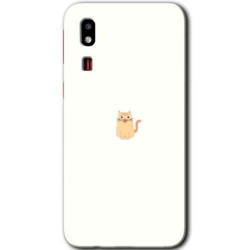 Galaxy A2 Core Kılıf HD Desen Baskılı Arka Kapak - Cat Minimalism