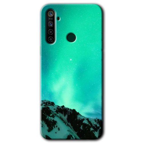 MRCİLETİSİM Realme 5i Kılıf Kapak - Aurora +Hayalet Ekran Yandan Gözükmez