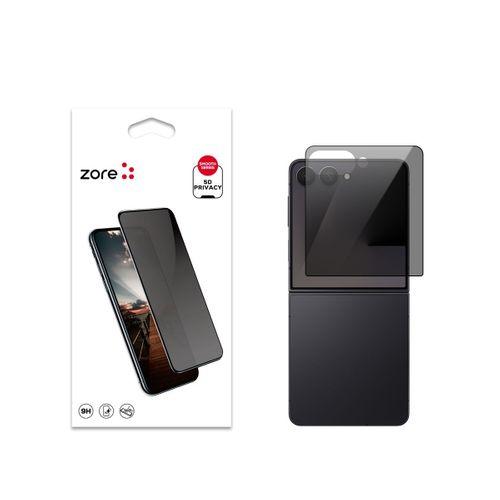 Galaxy Z Flip 7 Zore New 5D Privacy Temperli Ekran Koruyucu