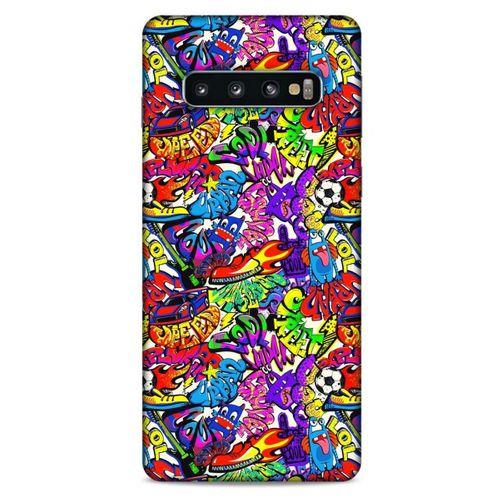 Graffitix (25) Desenli Silikon Kapak Samsung Galaxy S10 Kılıf