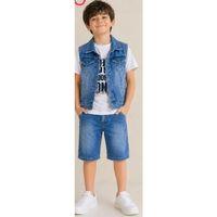 5/12 Yaş Kot(denim) Kumaş Tişörtlü Çocuk Takımı