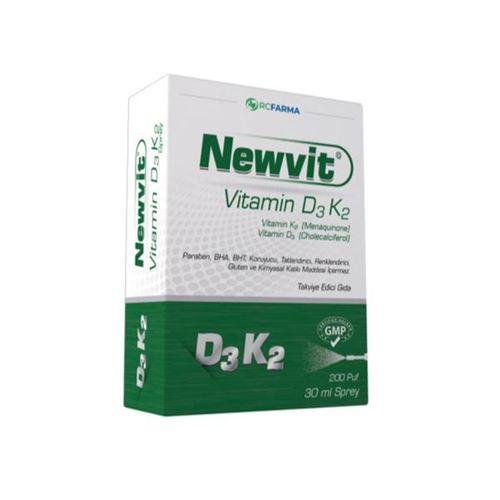 Rcfarma Newvit Vitamin D3 K2 Sprey 30 Ml (Yeni Ambalajlı)
