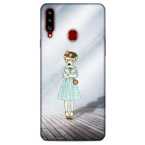 Samsung Galaxy A20s Kılıf FunnyMaX (24) Darbe Emici Kılıf Açık Mavi