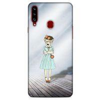 Samsung Galaxy A20s Kılıf FunnyMaX (24) Darbe Emici Kılıf Açık Mavi