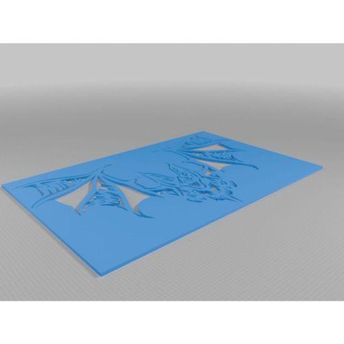 Yarasa Şablonu 3D Baskı (Bu ürün Sadece Plastik parçadır - Almadan Önce Soru Sorabilirsiniz)