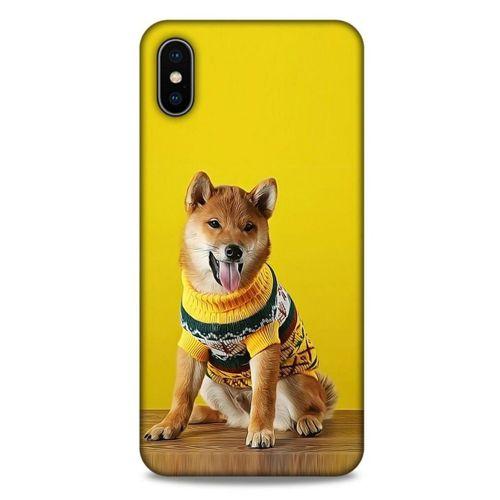 Apple iPhone XS Max Kılıf Köpek Kıyafetleri (24) Darbe Emici Kılıf Shiba Inu Kazak