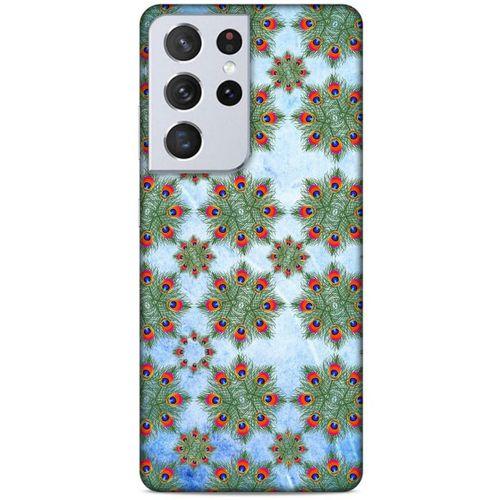 Lopard Samsung Galaxy S21 Ultra Uyumlu Kılıf Tüyler (24) Darbe Emici Kılıf