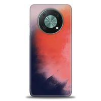Huawei Nova Y90 Kılıf HD Baskılı Kılıf - Sisli Turuncu + Tam Ekran Koruyucu